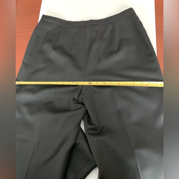 Soft and shiny fine wool blend black blazer & straight pants 2 Pc suit US 12 - Picture 11 of 16